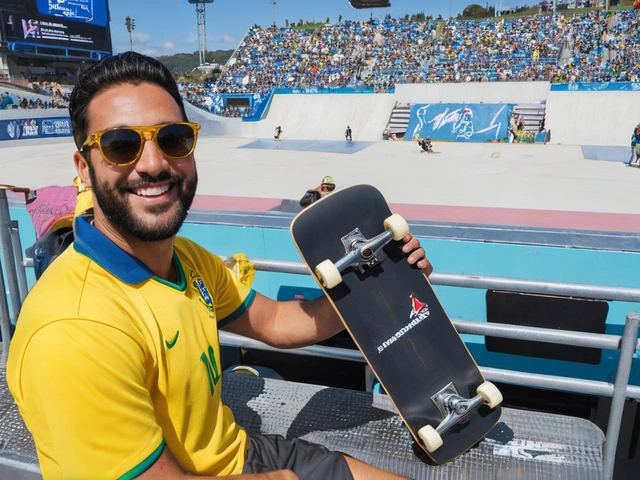 Pamela Rosa Brilha em Paris 2024 e Levanta o Público com Skate e Bandeira Brasileira